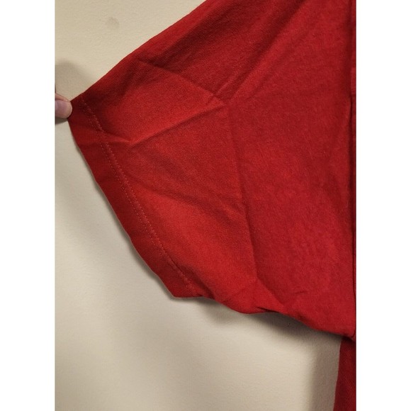 Nike Polo Shirt Men Large Deep Red Loose Fit Short Sleeve - Picture 4 of 10